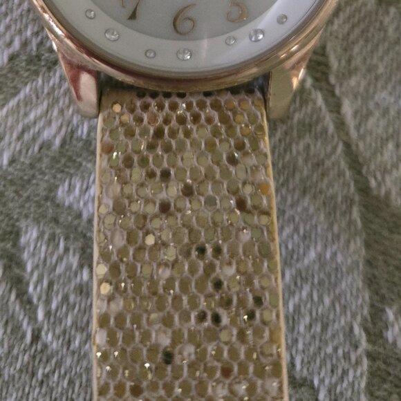 Anne Klein Gold Tone Sparkle Watch - Picture 5 of 10